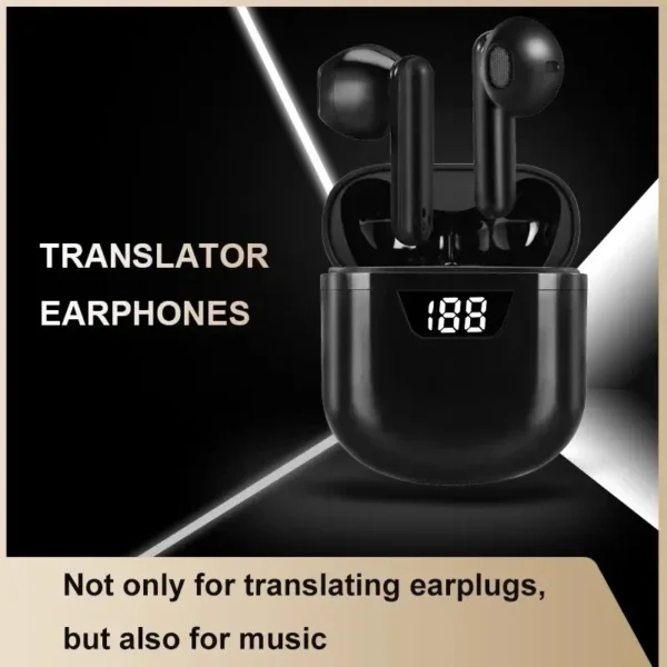 Bluetooth5 Voice Translator Earbud,Wireless 144Language Translate Earphone Real Time Smart Travel Voice Translation Headphone - Image 2